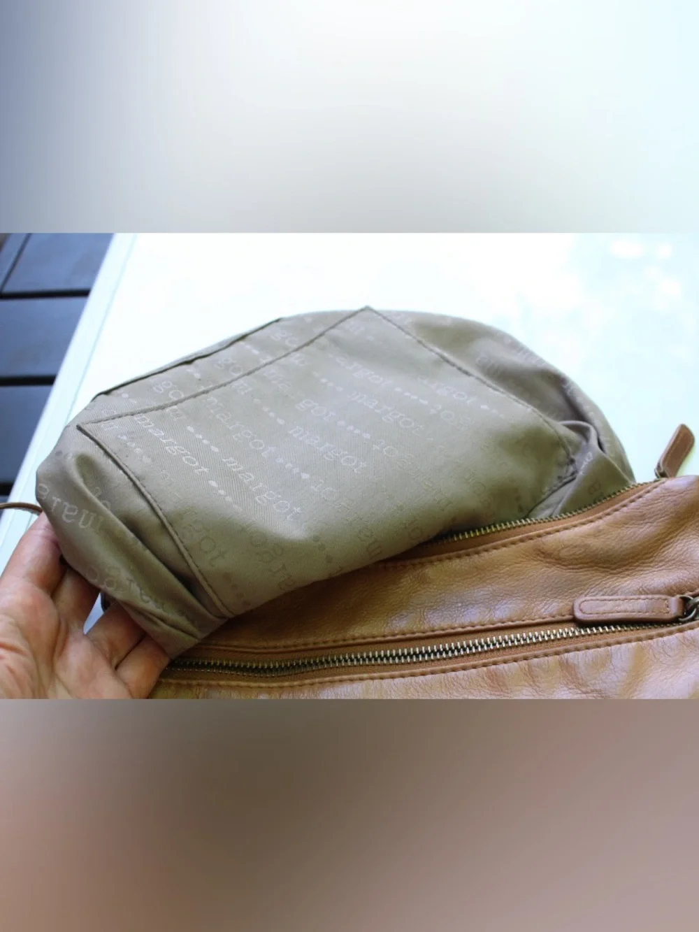 Margot leather cross body bag